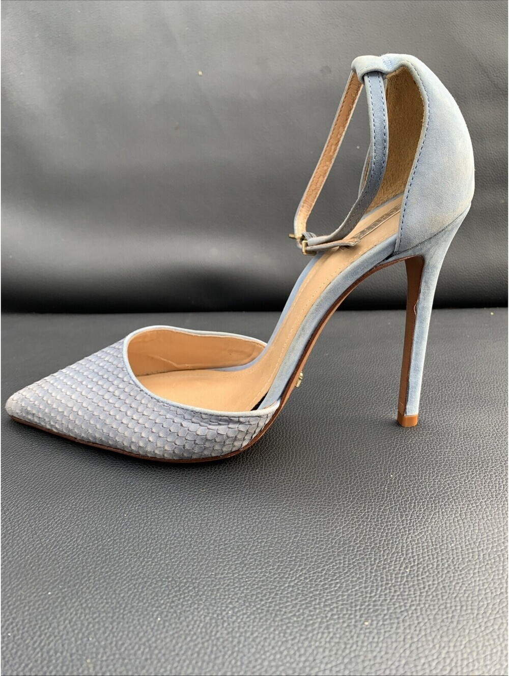 Schultz Light Blue Heels Sandals Pumps Pointed Toe Sz 8.5 - Picture 5 of 10